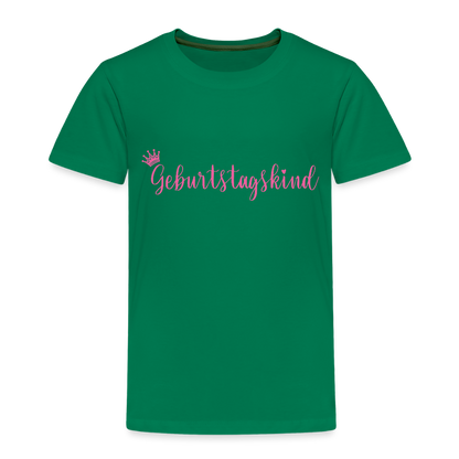Kinder T-Shirt "Geburtstagskind" - Kelly Green