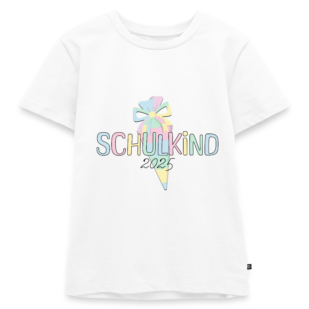 Kinder T-Shirt "Schulkind 2025" - Weiß