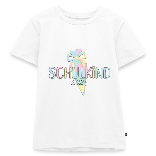 Kinder T-Shirt "Schulkind 2025" - Weiß