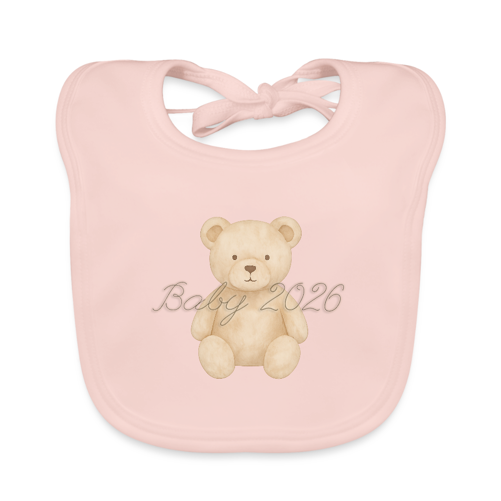 Bio Baby Lätzchen "Baby 2026" - Rose