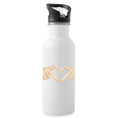Trinkflasche "Herz" - Weiß
