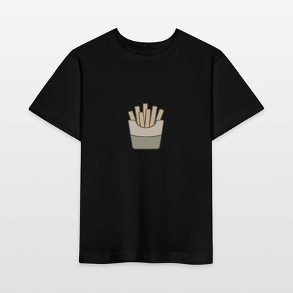 Bio Kinder T-Shirt "Pommes" - Schwarz