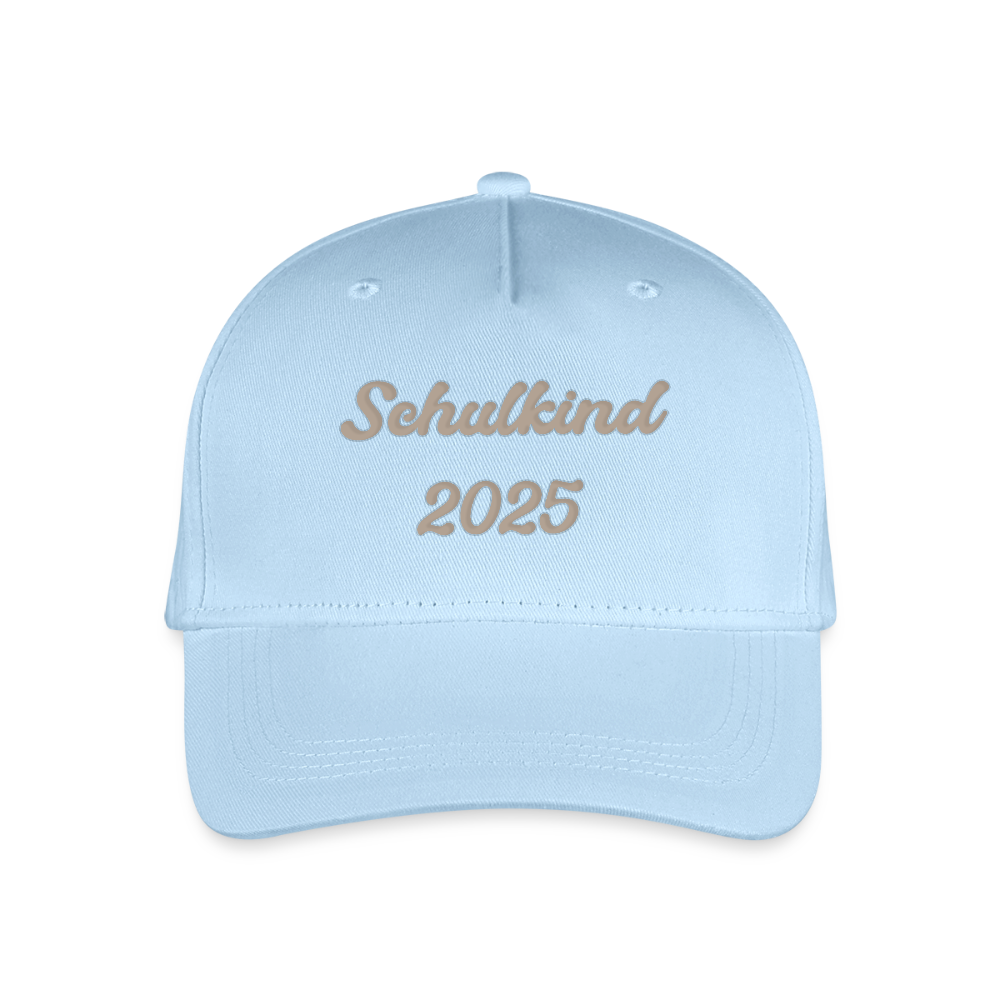 Bio Kinder Kappe "Schulkind 2025" - Hellblau
