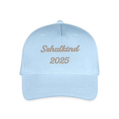 Bio Kinder Kappe "Schulkind 2025" - Hellblau