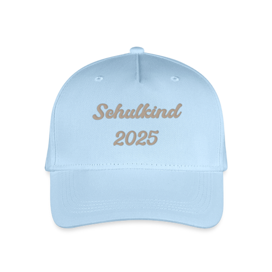 Bio Kinder Kappe "Schulkind 2025" - Hellblau