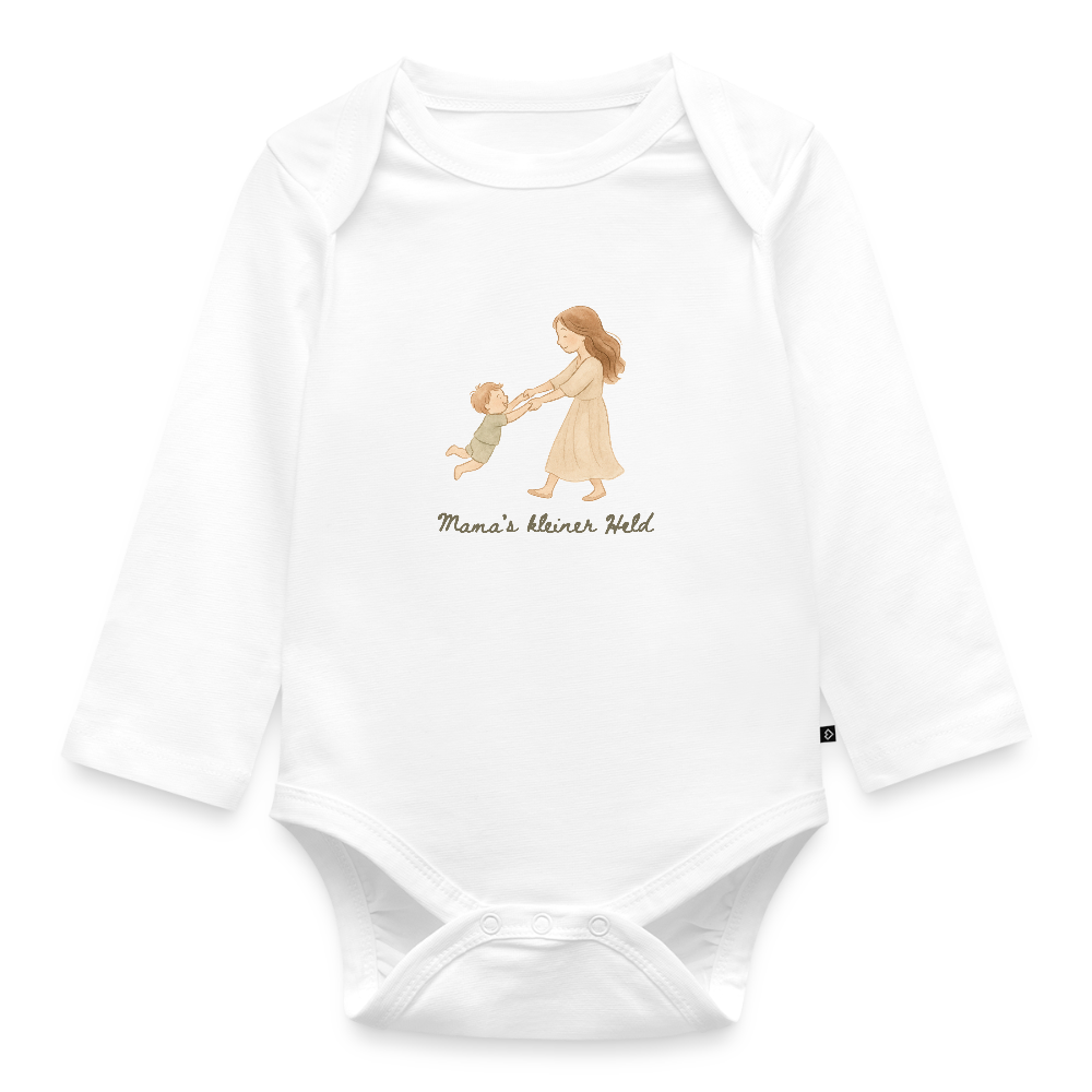 Bio Baby Langarm-Body - Weiß