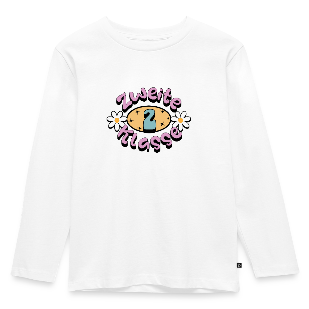Kinder Langarmshirt "Zweite Klasse2 - Weiß