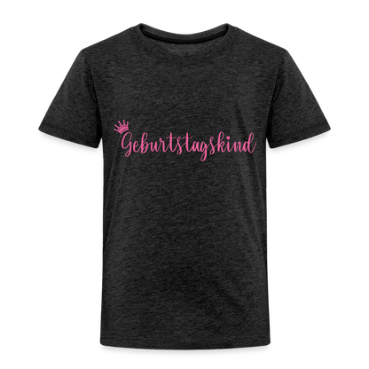 Kinder T-Shirt "Geburtstagskind" - Anthrazit