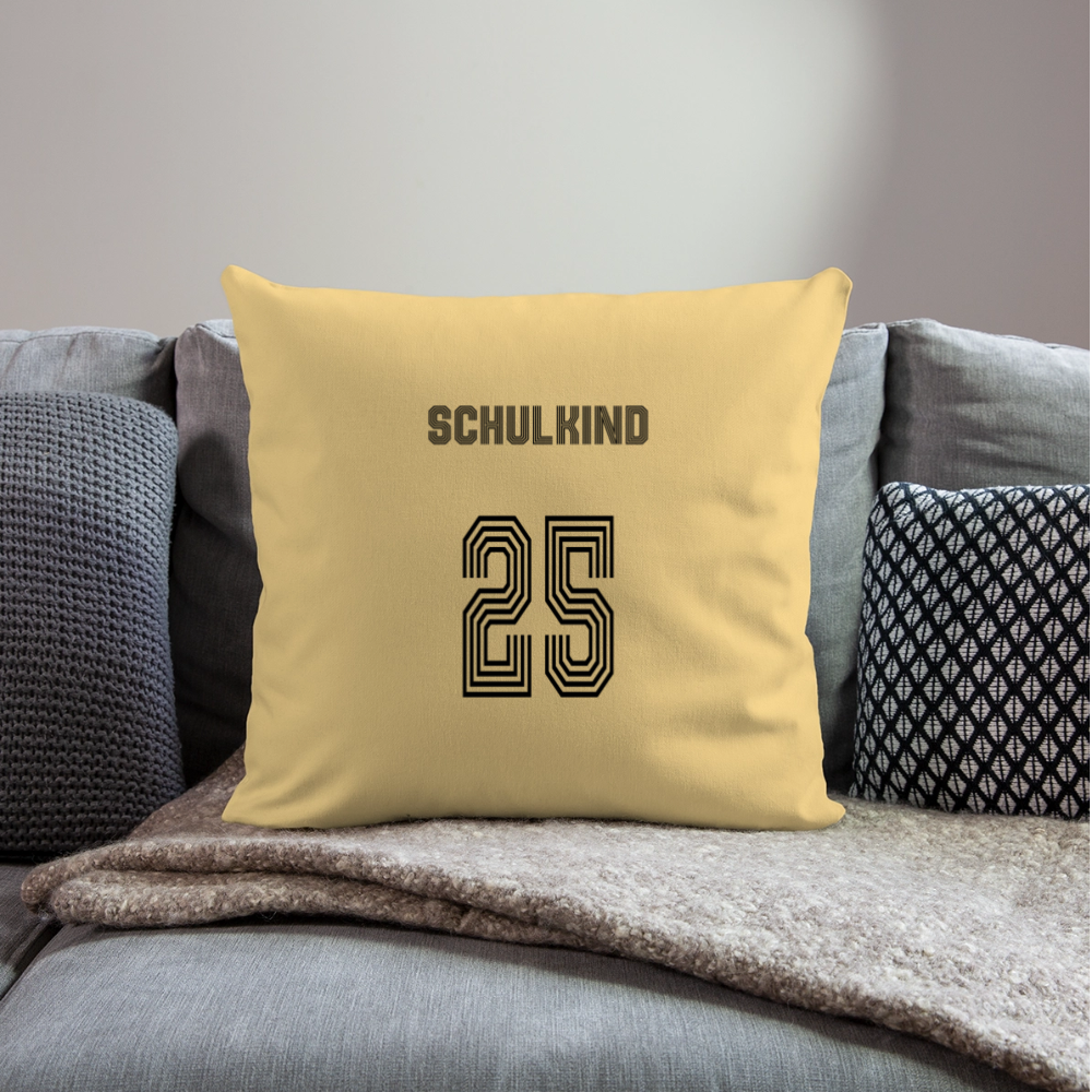 Sofakissen mit Füllung 44 x 44 cm "Schulkind 2025" - Hellgelb