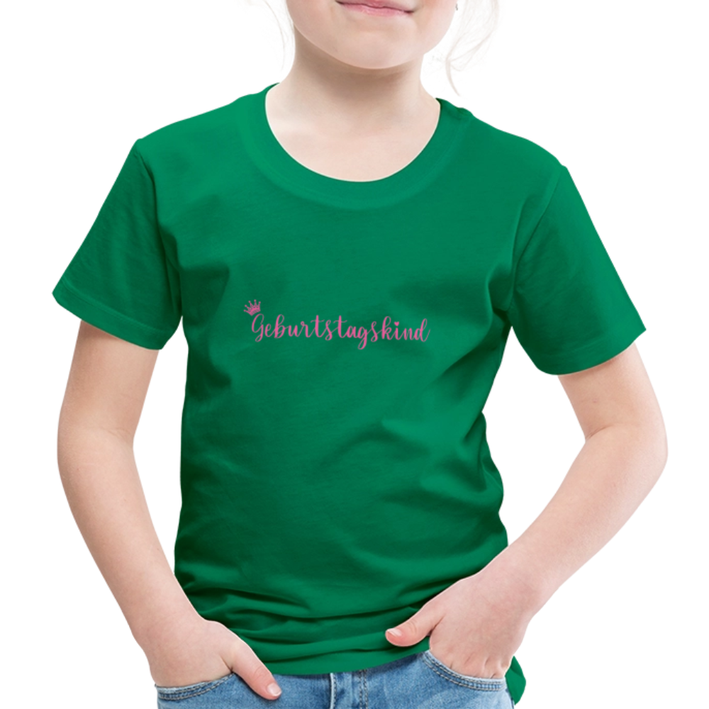 Kinder T-Shirt "Geburtstagskind" - Kelly Green
