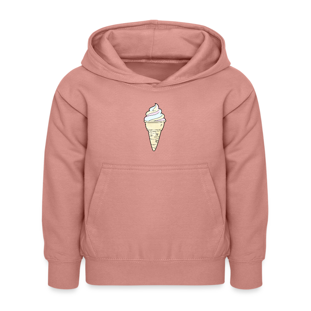 Kinder Kapuzenpullover "Soft Eis" - Altrosa