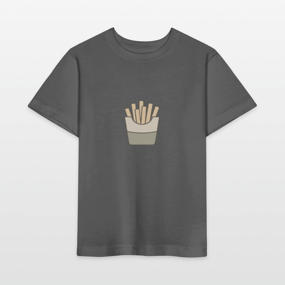 Bio Kinder T-Shirt "Pommes" - Anthrazit