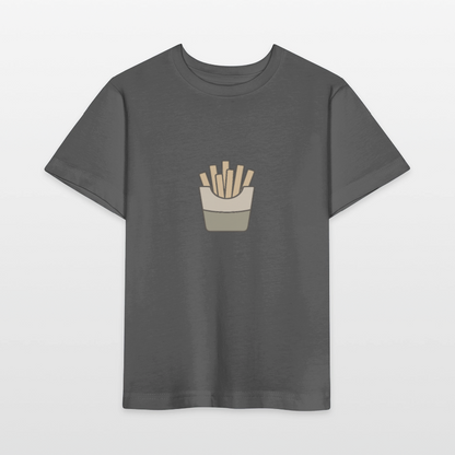 Bio Kinder T-Shirt "Pommes" - Anthrazit
