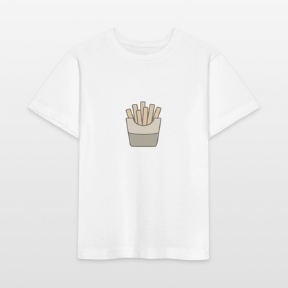 Bio Kinder T-Shirt "Pommes" - Weiß