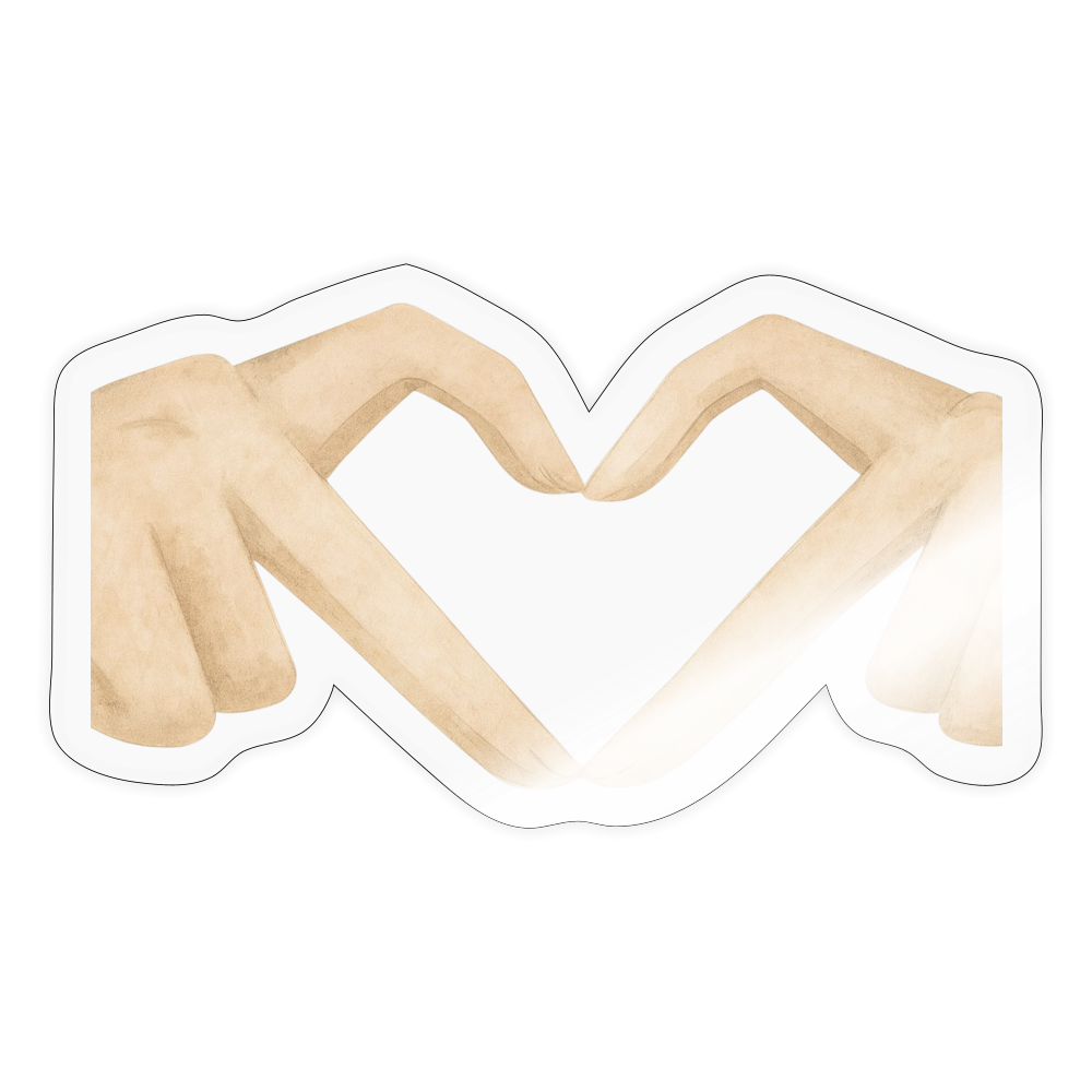 Sticker "Herz" - Transparent glänzend