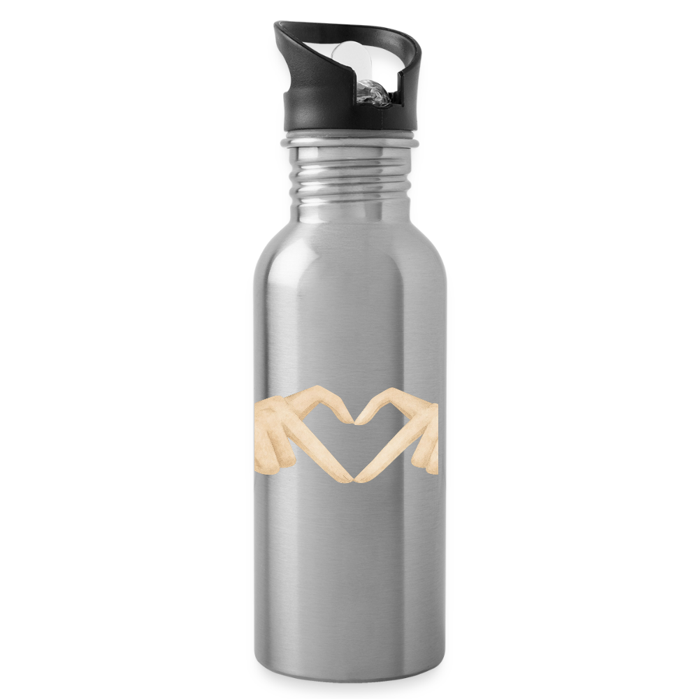 Trinkflasche "Herz" - Lightsilver
