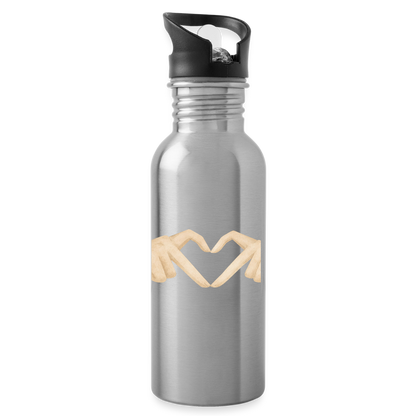 Trinkflasche "Herz" - Lightsilver