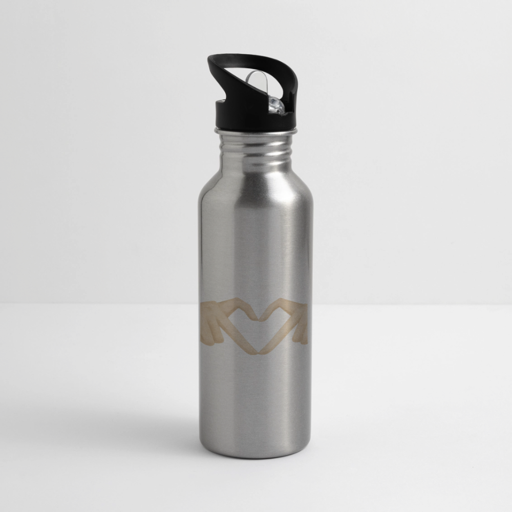 Trinkflasche "Herz" - Lightsilver