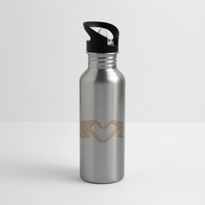Trinkflasche "Herz" - Lightsilver