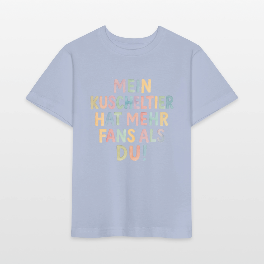 Bio Kinder T-Shirt "Mein Kuscheltier" - Lavendel-Violett