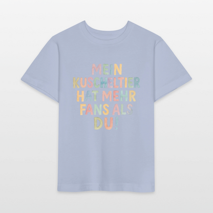 Bio Kinder T-Shirt "Mein Kuscheltier" - Lavendel-Violett