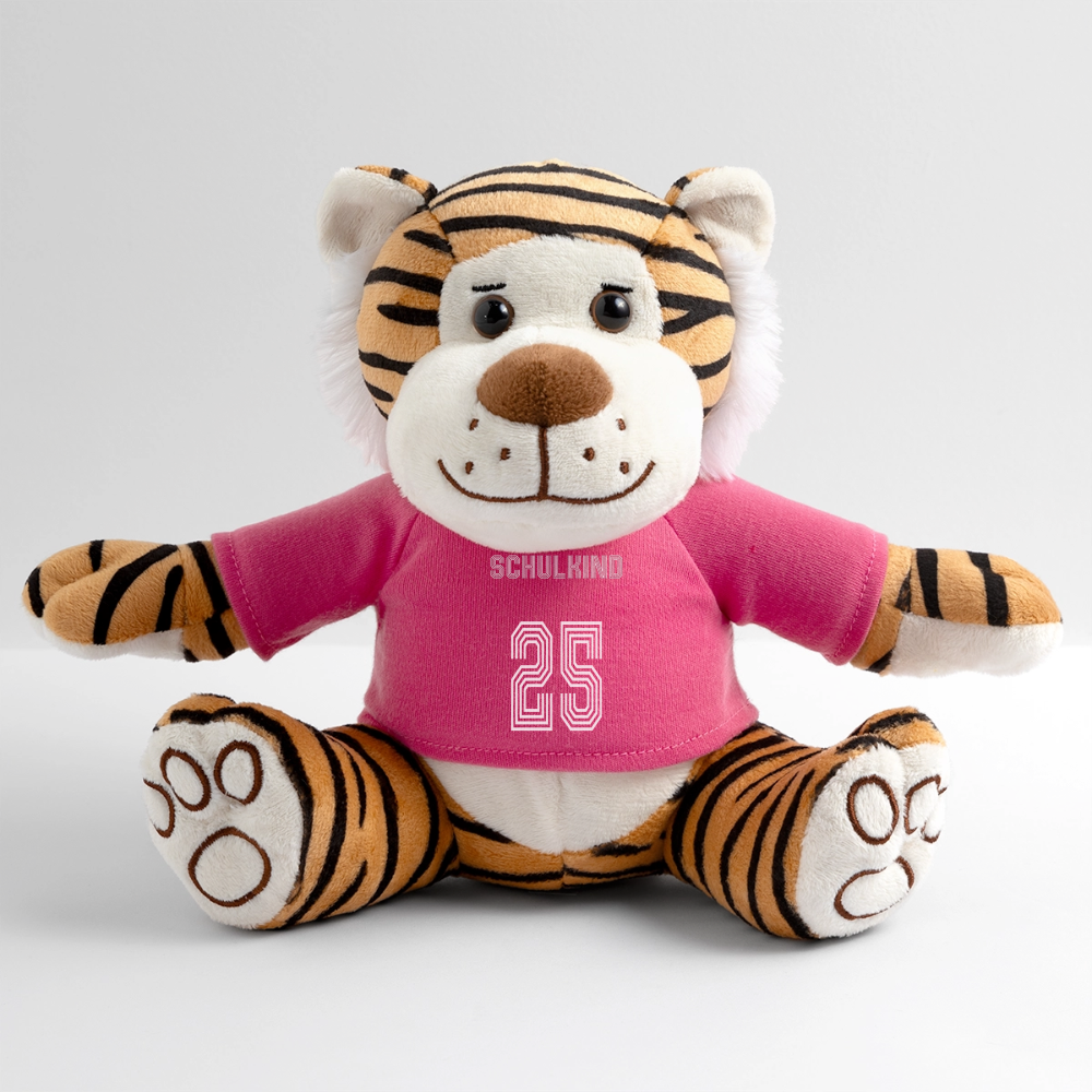 Plüschtiger "Schulkind 2025" - Pink