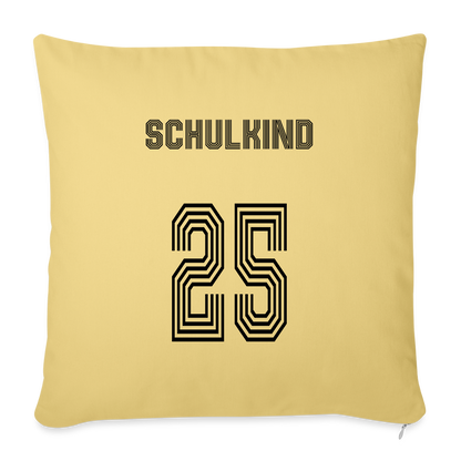 Sofakissen mit Füllung 44 x 44 cm "Schulkind 2025" - Hellgelb