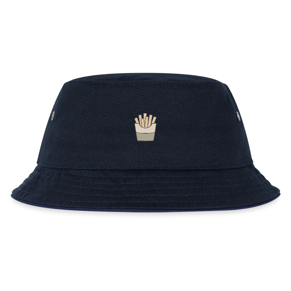 Kinder Anglerhut "Pommes" - navy/navy