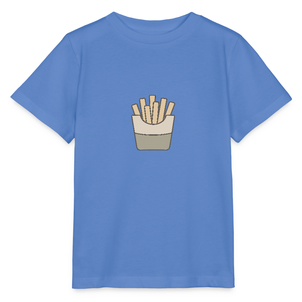 Bio Kinder T-Shirt "Pommes" - Blau