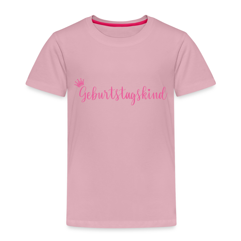 Kinder T-Shirt "Geburtstagskind" - Hellrosa