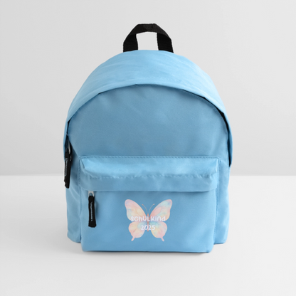 Kinder Rucksack "Schulkind 2025 Schmetterling" - Hellblau