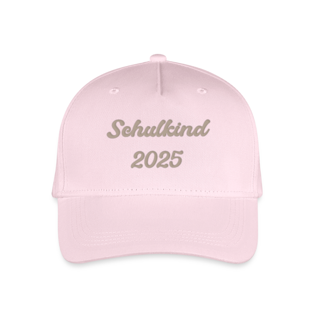 Bio Kinder Kappe "Schulkind 2025" - Hellrosa