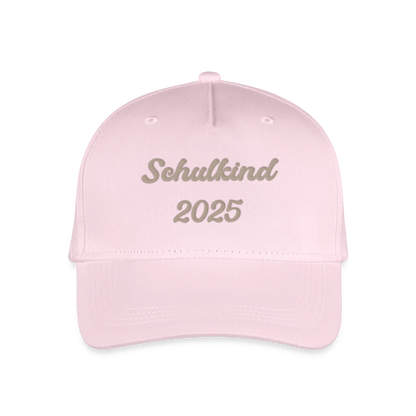 Bio Kinder Kappe "Schulkind 2025" - Hellrosa