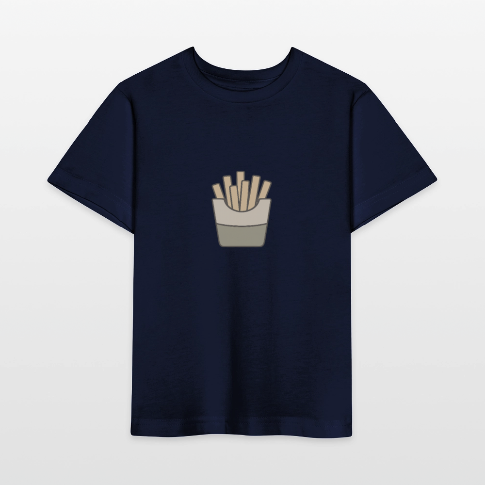 Bio Kinder T-Shirt "Pommes" - Navy
