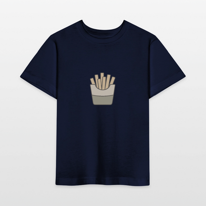 Bio Kinder T-Shirt "Pommes" - Navy