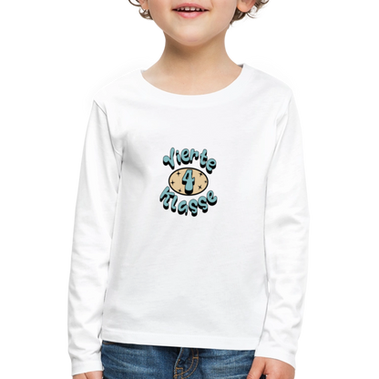 Kinder Langarmshirt "Vierte Klasse" - Weiß