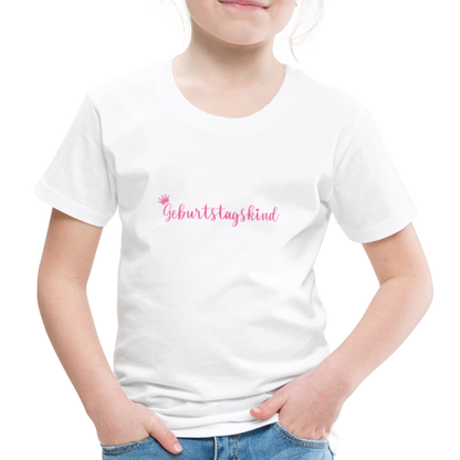 Kinder T-Shirt "Geburtstagskind" - Weiß