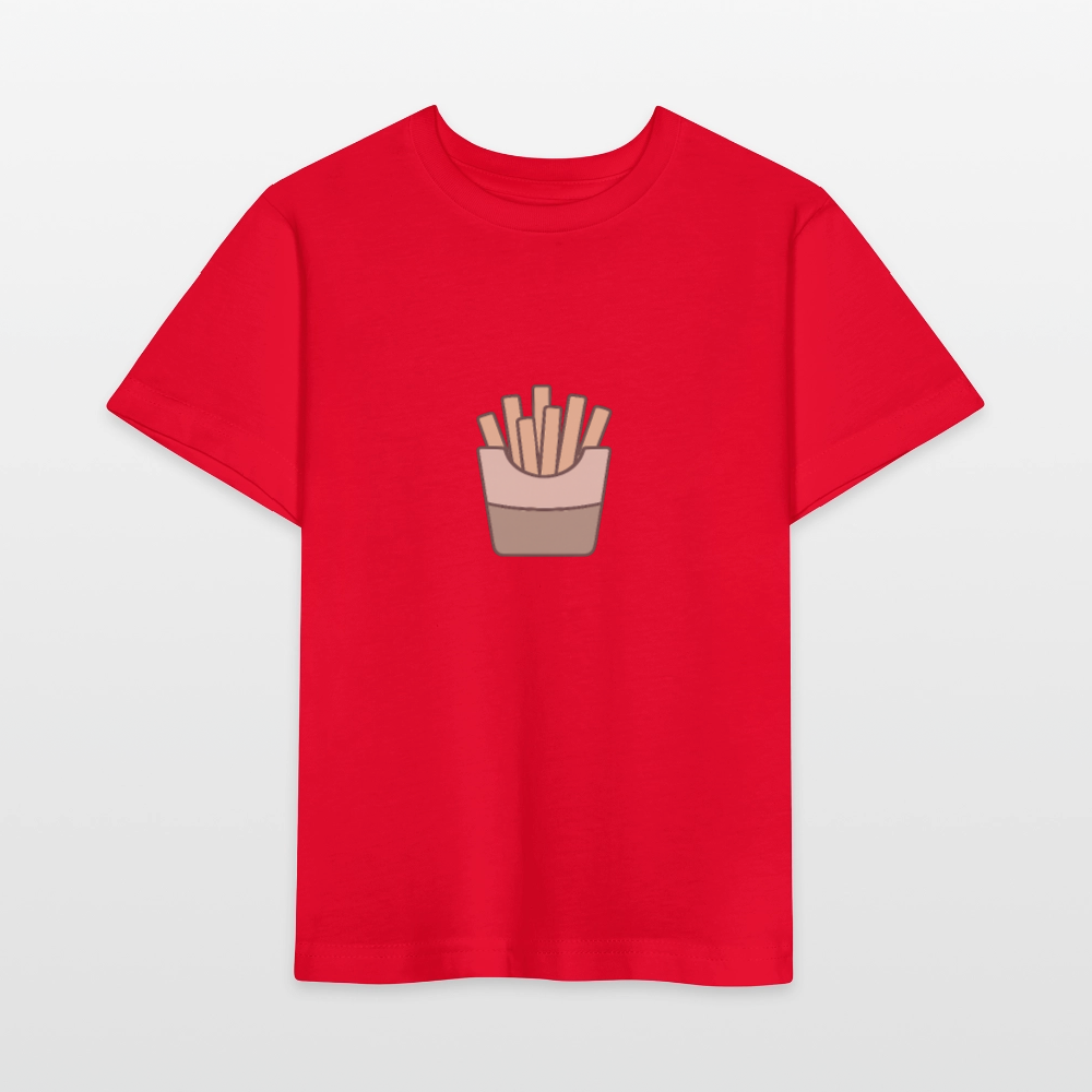 Bio Kinder T-Shirt "Pommes" - Rot