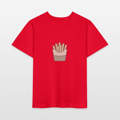 Bio Kinder T-Shirt "Pommes" - Rot
