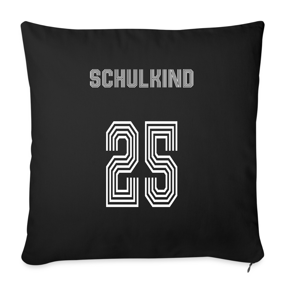 Sofakissen mit Füllung 44 x 44 cm "Schulkind 2025" - Schwarz