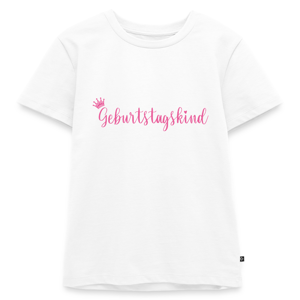 Kinder T-Shirt "Geburtstagskind" - Weiß