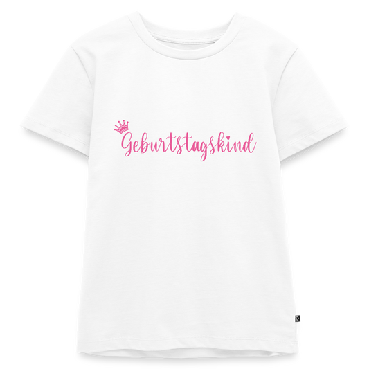 Kinder T-Shirt "Geburtstagskind" - Weiß