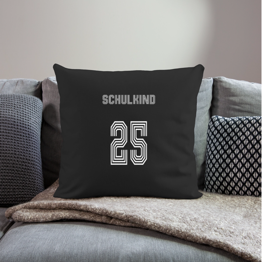 Sofakissen mit Füllung 44 x 44 cm "Schulkind 2025" - Schwarz