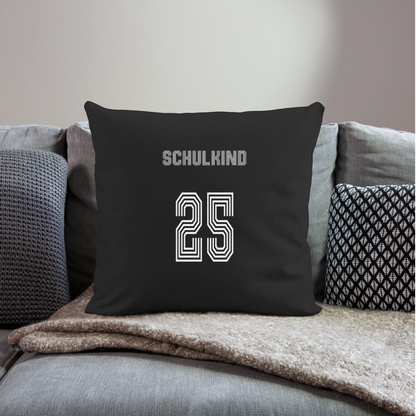 Sofakissen mit Füllung 44 x 44 cm "Schulkind 2025" - Schwarz