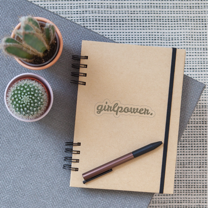 Sticker "girlpower." - Transparent glänzend