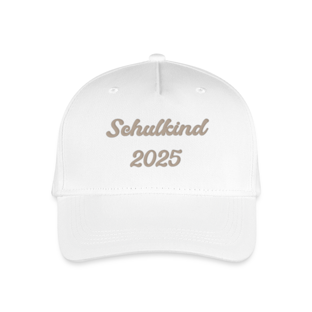 Bio Kinder Kappe "Schulkind 2025" - Weiß
